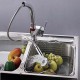 Contemporain Robinet de Cuisine Avec spray démontable Chromé 1 trou