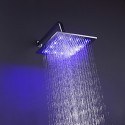 Douche pluie Contemporain LED / Effet pluie Acier inoxydable Chromé