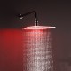 Douche pluie Contemporain LED / Effet pluie Acier inoxydable Chromé