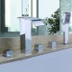 Contemporaine Handshower Chrome Robinet de baignoire cascade