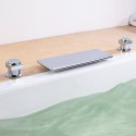 Contemporaine trois trous trous double salle de bains robinet de baignoire