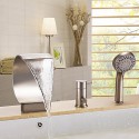 Cascade/Douchette inclue - Robinet de baignoire - Contemporain - en Laiton