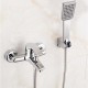 Douche pluie / Douchette inclue - Robinet de douche / Robinet de baignoire - Contemporain - en Laiton