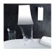 contemporains deux trous cascade finition chrome salle de bain mural robinet