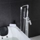 Douchette inclue/Position sur plancher - Robinet de baignoire - Contemporain - en Laiton