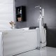 Douchette inclue/Position sur plancher - Robinet de baignoire - Contemporain - en Laiton