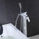 Cascade/Douchette inclue/Position sur plancher - Robinet de baignoire - Contemporain - en Laiton