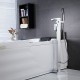 Cascade/Douchette inclue/Position sur plancher - Robinet de baignoire - Contemporain - en Laiton