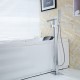 Douchette inclue/Position sur plancher - Robinet de baignoire - Contemporain - en Laiton