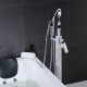 Douchette inclue/Position sur plancher - Robinet de baignoire - Contemporain - en Laiton