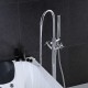 Douchette inclue/Position sur plancher - Robinet de baignoire - Contemporain - en Laiton