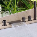 Contemporaine huilé fini bronze robinet de douche