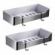 Barres de Serviette, 1 pièce Haute qualité Acier inox + ABS Etagère de Salle de Bain Salle de Bain