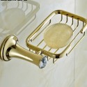 Porte-savons, 1 pièce Haute qualité Moderne Laiton Cristal Savon Vaisselle et supports - Salle de Bain