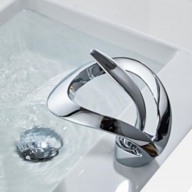 Robinet De Lavabo À Arc Creux Cascade En Cuivre 4 Modèles