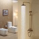 Robinet de douche - Antique - Douche pluie / Douchette inclue - Laiton (Laiton Antique)