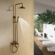 Robinet de douche - Antique - Douche pluie / Douchette inclue - Laiton (Laiton Antique)