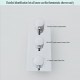 Robinet de douche - Contemporain - LED / Thermostatique / Douche pluie / Widespary / Douchette inclue - Laiton (Chromé)