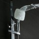 Robinet de douche - Contemporain - Cascade / Douche pluie / Douchette inclue - Laiton (Chromé)