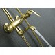 Robinet de douche - Antique - Douche pluie / Douchette inclue - Laiton (Ti-PVD)