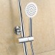 Robinet de douche - Contemporain - Douche pluie / Douchette inclue - Laiton ( Chromé )