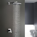 Pommeaux de Douche Montage mural with Chrome 1 poignée 2 trous