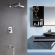 Pommeaux de Douche Montage mural with Chrome 1 poignée 3 trous