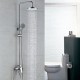 Robinet de douche - Contemporain - Douche pluie / Douchette inclue - Laiton (Chromé)