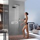 Robinet de douche - Contemporain - Cascade / Douche pluie / Douchette inclue - Laiton (Chromé)