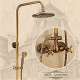 Robinet de douche - Antique - Douche pluie / Douchette inclue - Laiton (Laiton Antique)