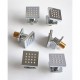 Robinet de douche - Contemporain - Thermostatique / Douche pluie / Douchette inclue - Laiton (Chromé)