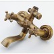 Robinet de douche - Antique - Douche pluie / Douchette inclue - Laiton (Laiton Antique)