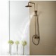 Robinet de douche - Antique - Douche pluie / Douchette inclue - Laiton (Laiton Antique)