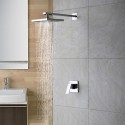 chrome mur de pluie montage robinet mitigeur de douche