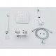 Robinet de douche - Contemporain - LED / Thermostatique / Douchette inclue / Douche pluie - Laiton (Chromé)