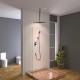 Robinet de douche - Contemporain - Douche pluie / Douchette inclue - Laiton ( Chromé )