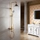 Robinet de douche-Antique-Douche pluie / Douchette inclue-Laiton(Ti-PVD)