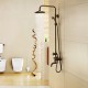 Robinet de douche - Antique - Douche pluie / Douchette inclue - Laiton (Laiton Antique)