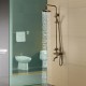 Robinet de douche - Antique - Douche pluie / Douchette inclue - Laiton (Laiton Antique)