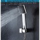 Robinet de douche - Contemporain - Thermostatique / Douche pluie / Douchette inclue - Laiton (Chromé)