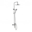 Robinet de douche-Contemporain-Douche pluie / Douchette inclue-Laiton(Chromé)