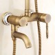 Robinet de douche - Traditionnel - Douche pluie / Douchette inclue - Laiton ( Laiton Antique )