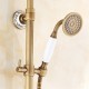 Robinet de douche - Traditionnel - Douche pluie / Douchette inclue - Laiton ( Laiton Antique )