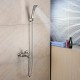 Nickel brossé contemporaine robinet de baignoire avec douche à main