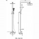 Robinet de douche - Contemporain - Douche pluie / Douchette inclue - Laiton ( Chromé )