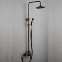 Robinet de douche - Contemporain - Cascade / Douche pluie / Douchette inclue - Laiton ( Chromé )