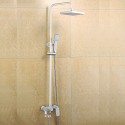 Robinet de douche - Contemporain - Douche pluie / Pivotant - Acier inoxydable ( Chromé )