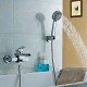 Robinet de douche / Robinet de baignoire-Contemporain-Cascade / Thermostatique / Douche pluie / Douchette inclue-Laiton(Chromé)