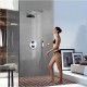 Robinet de douche - Contemporain - Cascade / Thermostatique / Douche pluie / Douchette inclue - Laiton ( Chromé )