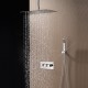 Robinet de douche - Contemporain - Douche pluie / Douchette inclue - Laiton ( Chromé )